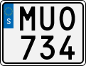 License plate of Sweden, Regular plates