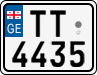License plate of Georgia, Motorcycles (2014)