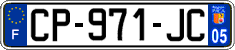 French license plate, SIV (ordinary)