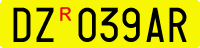 License plate of Italy, Cars (1994 year series)