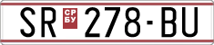 License plate of North Macedonia, Regular plates (1993)