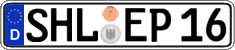 German license plate, Regular plates