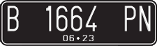 License plate of Indonesia, Regular plates