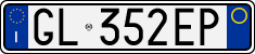 License plate of Italy, Cars (1994 year series)