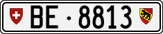 License plate of Switzerland, Cars