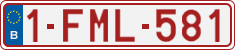 License plate of Belgium, Regular plates (2010)