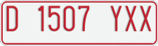 License plate of Indonesia, Temporary