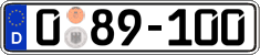 German license plate, Diplomatic