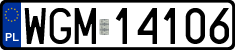 License plates of Poland, Regular car plates