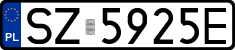 License plates of Poland, Regular car plates