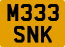 License plate of the United Kingdom, 1983 year system