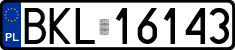 License plates of Poland, Regular car plates