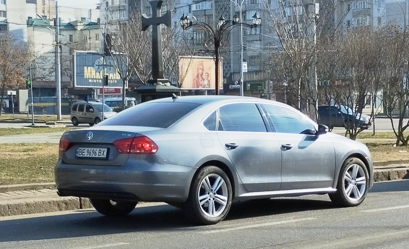 BE 9696 BX, Volkswagen Passat 7th gen (NMS; CN- and NA-market), 2011–2015