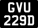 License plate of the United Kingdom, 1963 year system