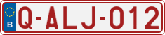 License plate of Belgium, Regular plates (2010)