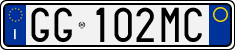 License plate of Italy, Cars (1994 year series)