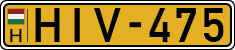 license plates of Hungary, Commercial vehicles (1990)