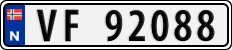 License plate of Norway, Cars