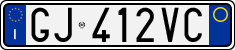 License plate of Italy, Cars (1994 year series)