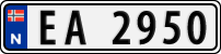 License plate of Norway, Trailers, motorcycles, special vehicles