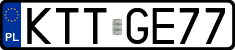 License plates of Poland, Regular car plates