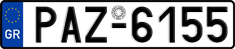 License plate of Greece, Cars