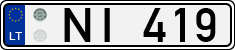 License plate of Lithuania, Trailers
