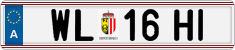 License plate of Austria, Regular plates