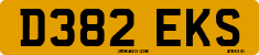 License plate of the United Kingdom, 1983 year system