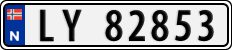 License plate of Norway, Cars