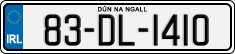 License plate of Ireland, Regular plates