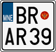 License plate of Montenegro, Motorcycles