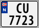 License plate of Norway, Trailers, motorcycles, special vehicles