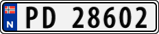 License plate of Norway, Cars