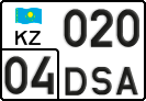 License plate Kazakhstan, Private owners (2012)