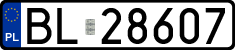 License plates of Poland, Regular car plates