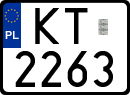 License plates of Poland, Special vehicles and motorcycles