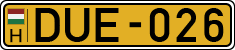 license plates of Hungary, Commercial vehicles (1990)