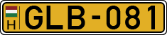 license plates of Hungary, Commercial vehicles (1990)