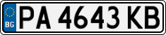 License plate of Bulgaria, Cars