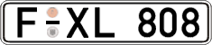 German license plate, Regular plates
