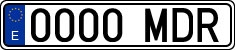 License plates of Spain, Ordinary (2000)
