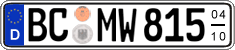 German license plate, Seasonal plates