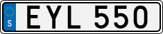 License plate of Sweden, Regular plates