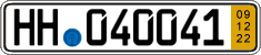 German license plate, Short-term transit plates