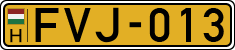 license plates of Hungary, Commercial vehicles (1990)