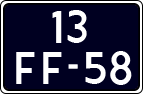 License plate of the Netherlands, Cars