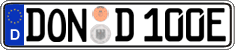 German license plate, Electric vehicles