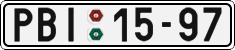 License plate of the Czech Republic, Cars (1960)