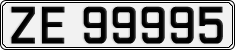 License plate of Norway, Cars